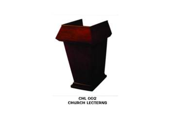 CHL 002 — Church furniture