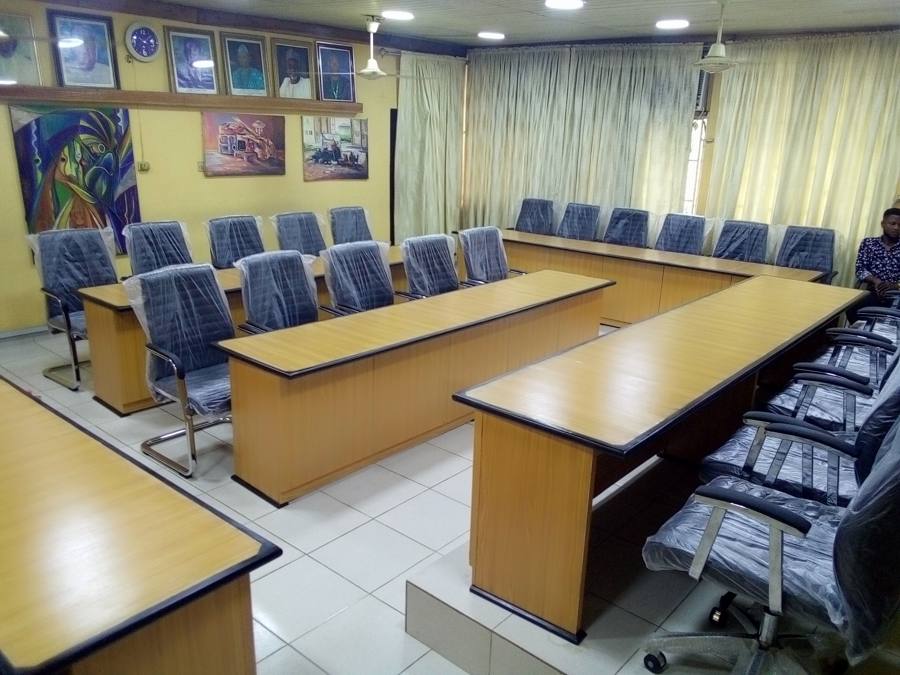 Boardroom conference installation with executive chairs